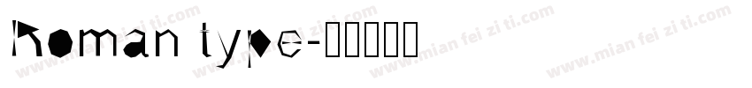 Roman type字体转换